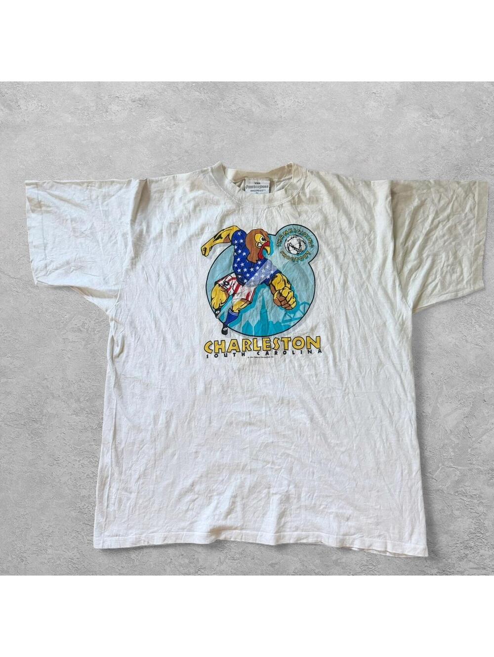 Vintage 1994 Charleston Thanksgiving Shootout Graphic Tee - Size XL